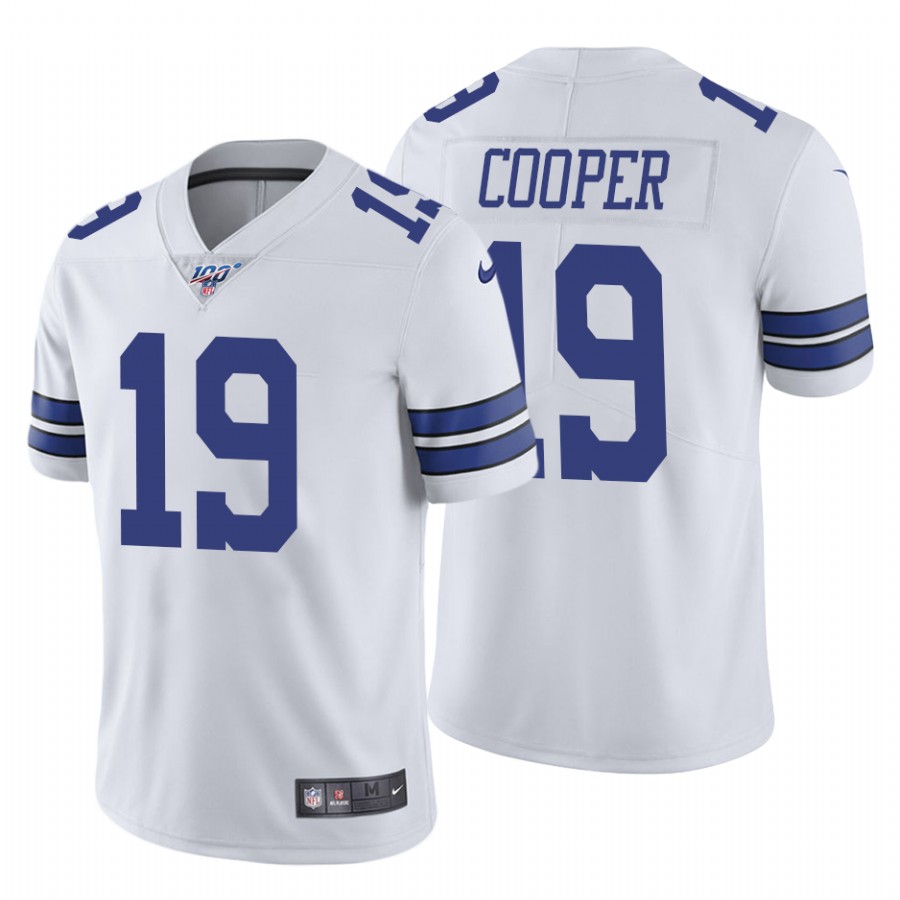 Youth Dallas Cowboys #19 Amari Cooper 2019 White 100th Season Vapor Untouchable Limited Stitched NFL Jersey